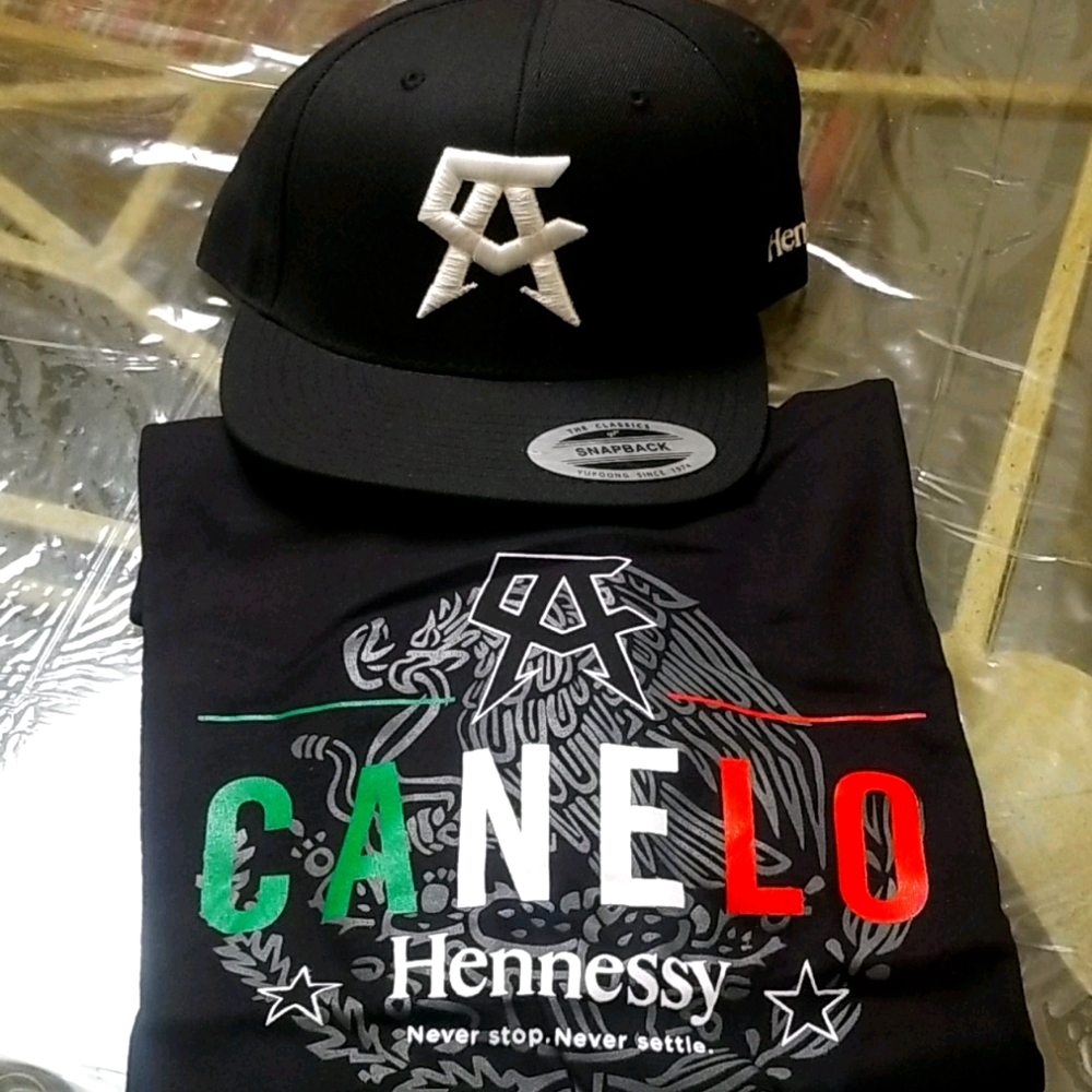 Canelo Alvarez/Hennessy hat & shirt combo